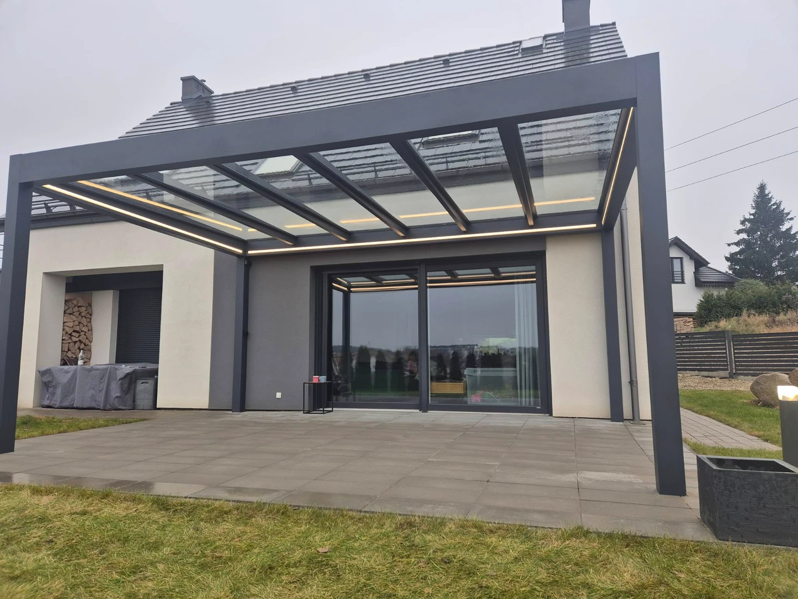 terrassenüberdachung glas